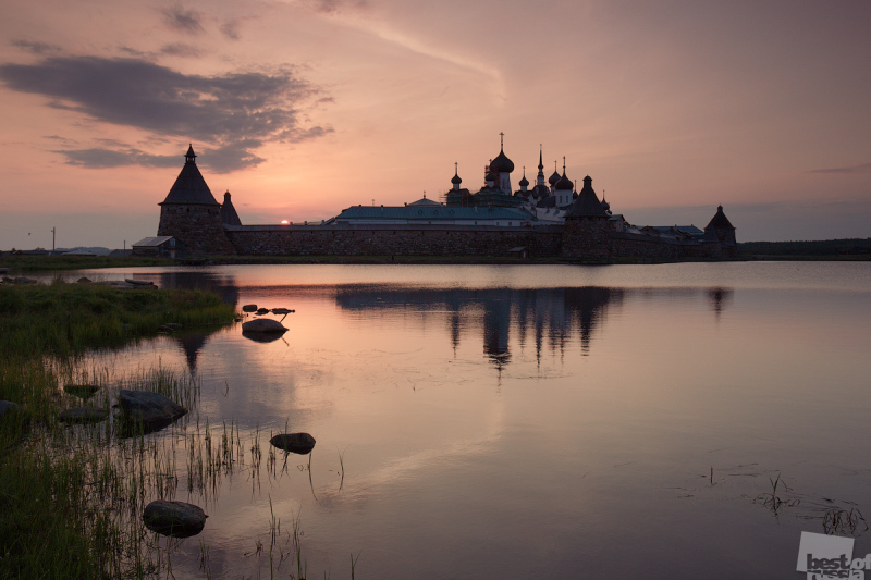 Солвецкий монастырь на закате