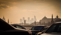 Smoggy Moscow Skyline