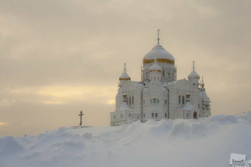 Белогорский монастырь Пермский зимой