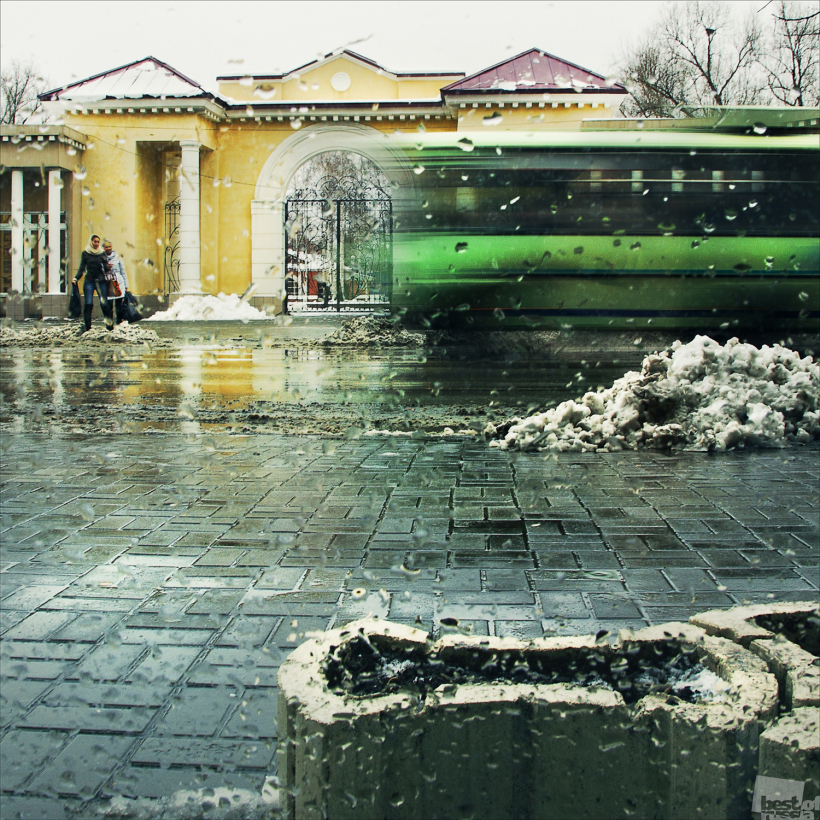 " В городе дождь"