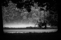 Велосипедист в тумане
