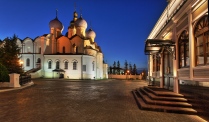 Закат. Благовещенский собор Казанского кремля