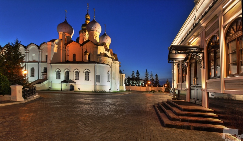 Закат. Благовещенский собор Казанского кремля