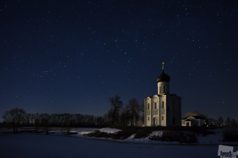 Церковь Покрова Бийск ночь