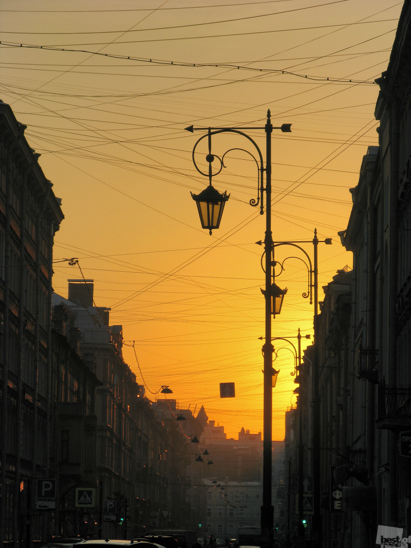 Рассвет в Санкт-Петербурге