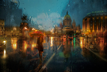 осенний дождь. Санкт-Петербург.