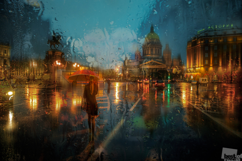 осенний дождь. Санкт-Петербург.