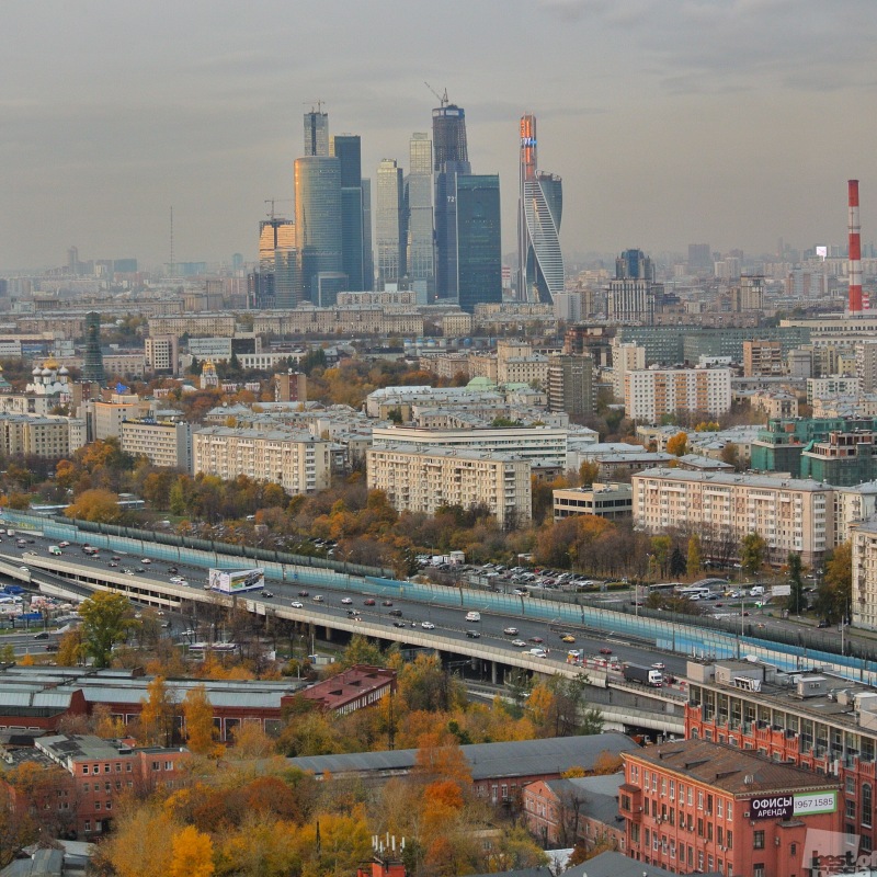 Вид на Москва Сити и Хамовники