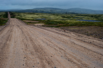 Vast expanses of the Arctic tundra