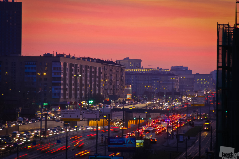 ЗАКАТ НАД ПРОСПЕКТОМ МИРА