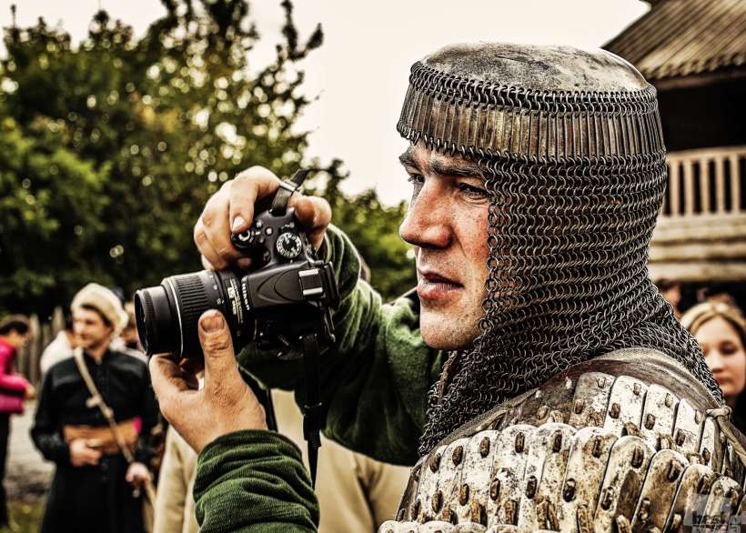 Человек с фотоаппаратом