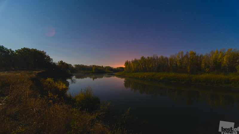 Река Урал и ночные краски