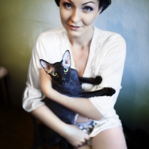 Natasha and her cat