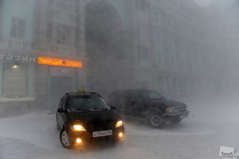 Пурга в Норильске