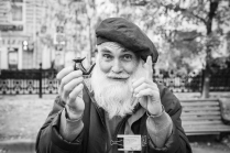 Продавец синих птичек счастья, Москва, Гоголевский бульвар