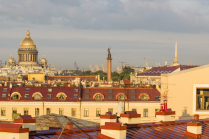 Утренняя проулка по крышам Санкт-Петербурга