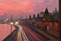Праздничная перспектива Кремлевской набережной