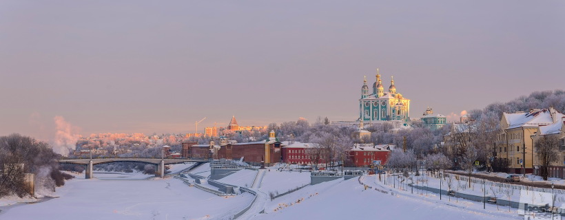 Зимний вечер в Смоленске
