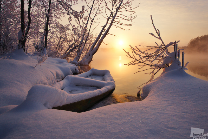 Рассвет на Белом озере