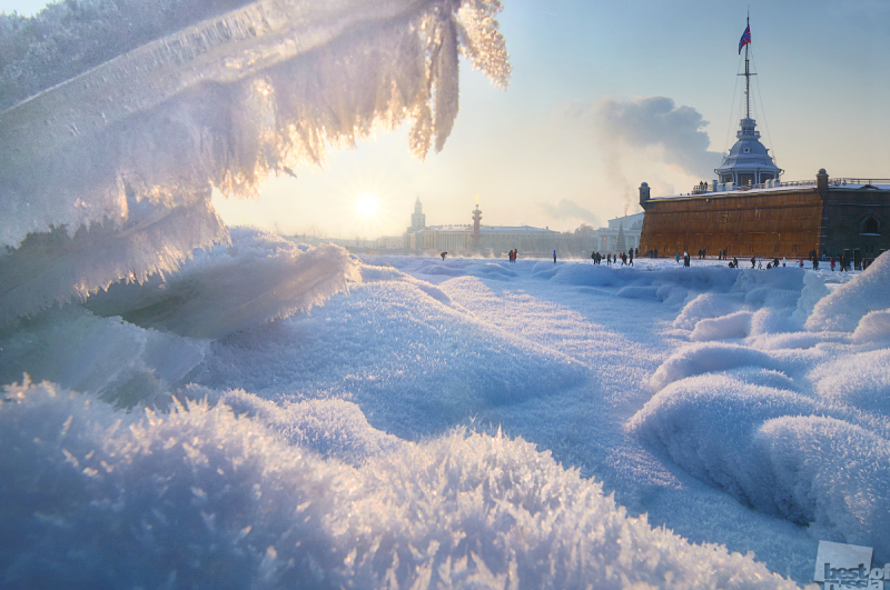 The long-awaited winter in St. Petersburg