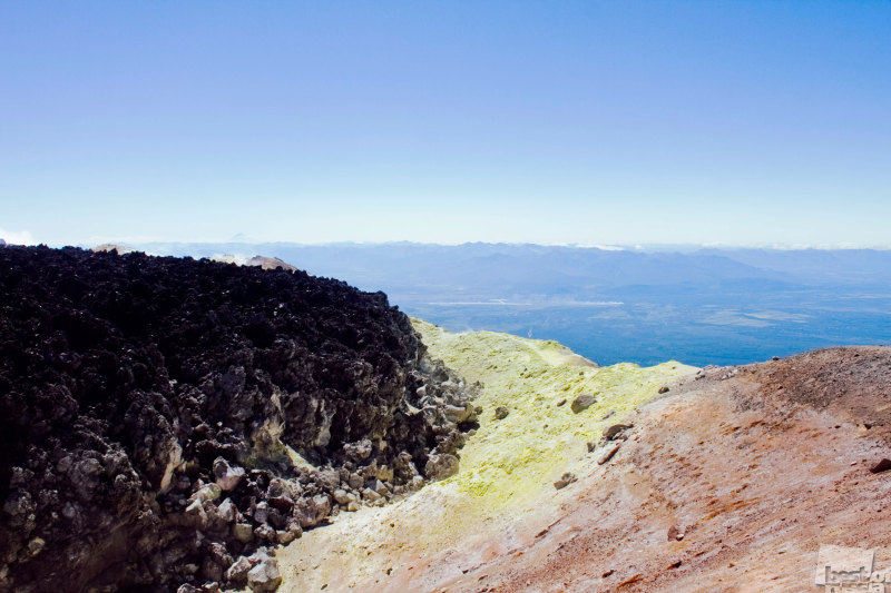 Шлаковая пробка на вершине Авачинского вулкана