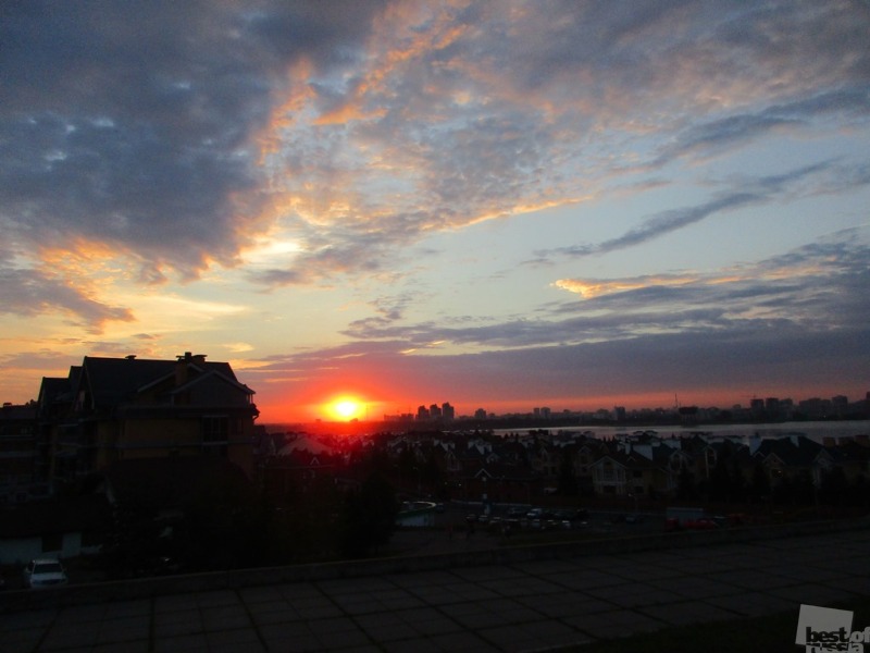 Закат над Казанью