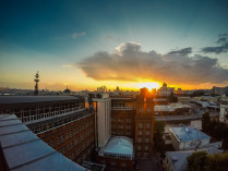 Закат в центре Москвы