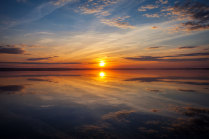 Закат на Плещеевом озере