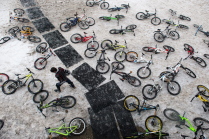 Массовый спуск на велосипедах "Мегалавина" в Сочи