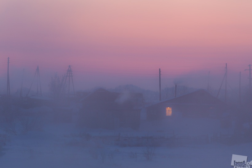 Морозный закат