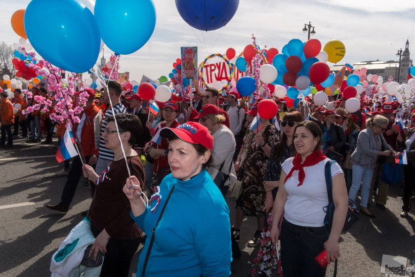 Первомайская демонстрация в Москве