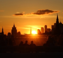 Закат с видом на Кремль