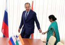 Встреча министра иностранных дел РФ С.Лаврова и министра иностранных дел Индии С.Сварадж