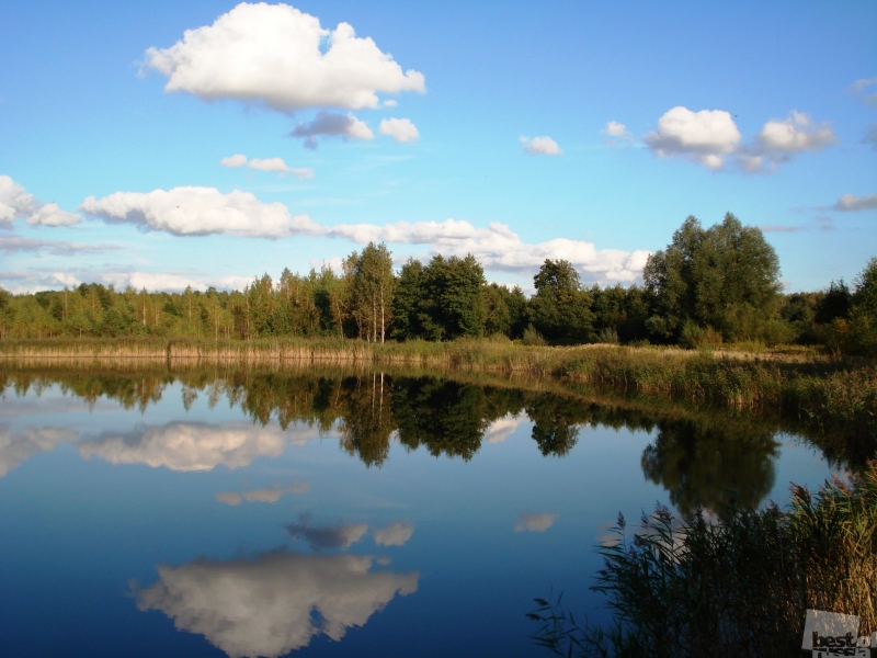Солнечный сентябрь на Пушкарёвских озёрах