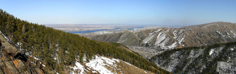 Вид с Такмака на Красноярск
