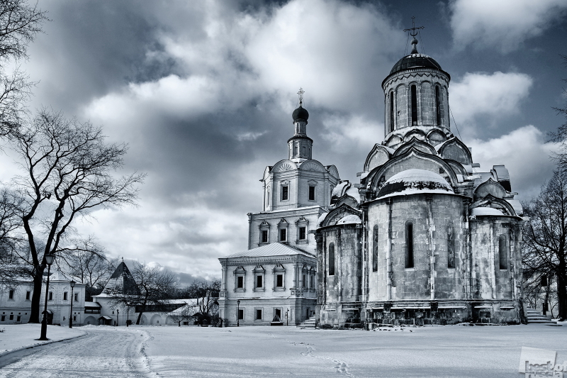 Спасо-Андронниковский монастырь, зимний день