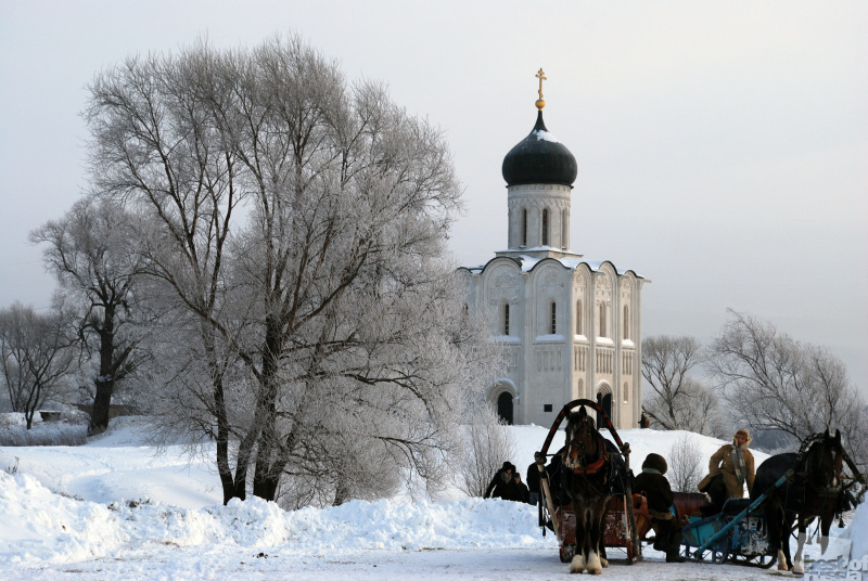 Храм Покрова на Нерли зимой