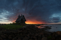Церковь из фильма Остров в Рабочеостровске на Белом море